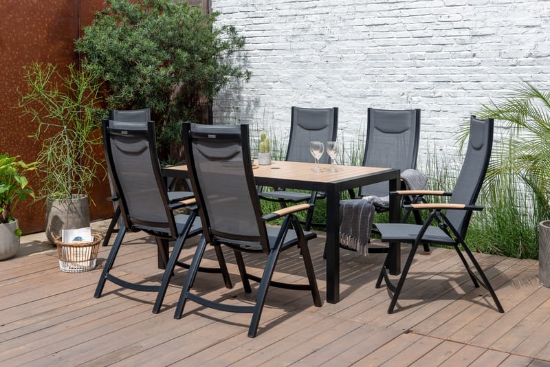 Karmstol för utomhusbruk Panama positionsstol - svart - Utemöbler & utemiljö - Utestol & trädgårdsstol - Positionsstol