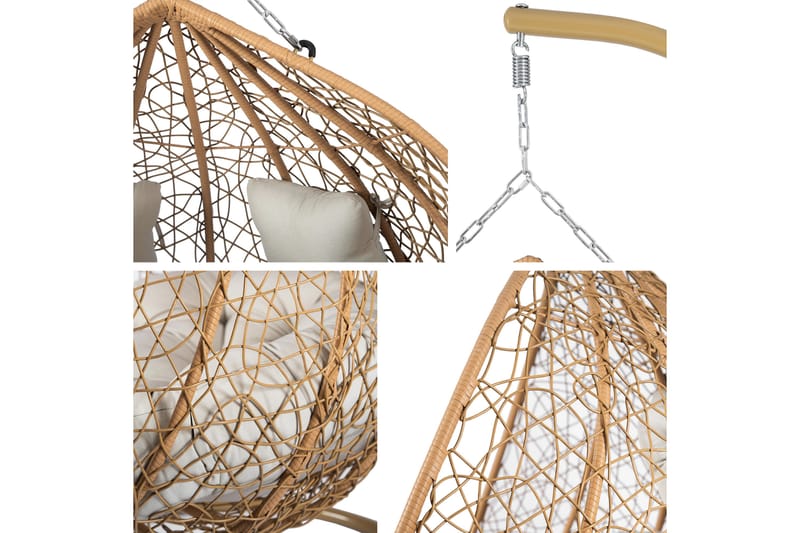 Klinkerville Hängstol Utomhus - Beige - Utemöbler & utemiljö - Utestol & trädgårdsstol - Hängfåtölj & hängstol utomhus