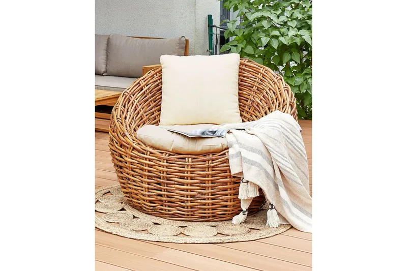 Lloyder Utefåtölj - Natural/Beige - Utemöbler & utemiljö - Utestol & trädgårdsstol - Utefåtölj & loungefåtölj