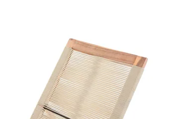 Loungestol Prossedi Beige/ljust trä - Beige/ljust trä - Utemöbler & utemiljö - Utestol & trädgårdsstol - Solsäng & solvagn