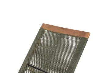 Loungestol Prossedi Grönt/ljust trä - Grönt/ljust trä - Utemöbler & utemiljö - Utestol & trädgårdsstol - Solsäng & solvagn