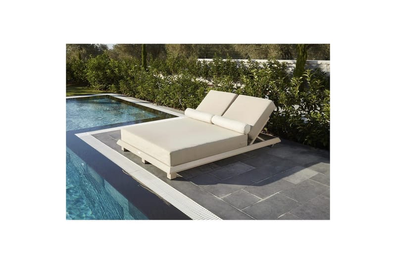 Malkiat Solstol 150x212 cm - Beige - Utemöbler & utemiljö - Utestol & trädgårdsstol - Solstol