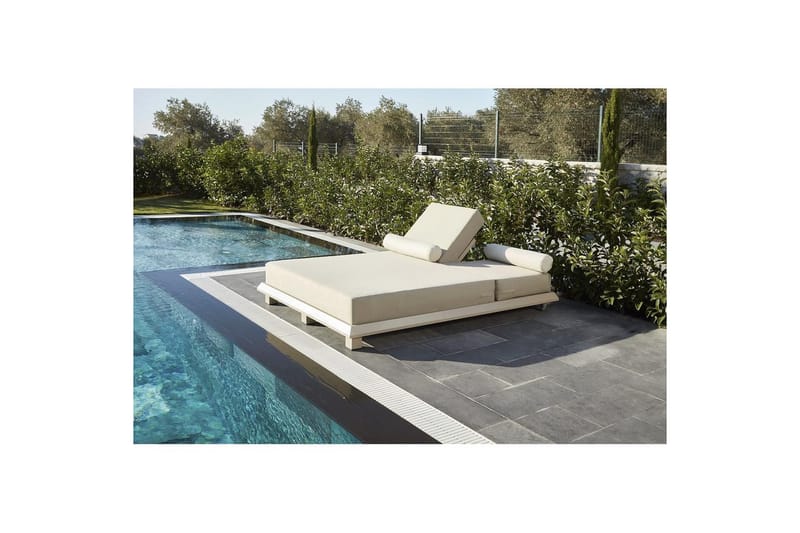 Malkiat Solstol 150x212 cm - Beige - Utemöbler & utemiljö - Utestol & trädgårdsstol - Solstol