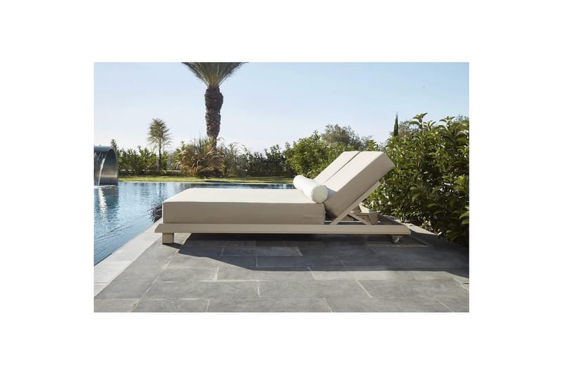 Malkiat Solstol 150x212 cm - Beige - Utemöbler & utemiljö - Utestol & trädgårdsstol - Solstol