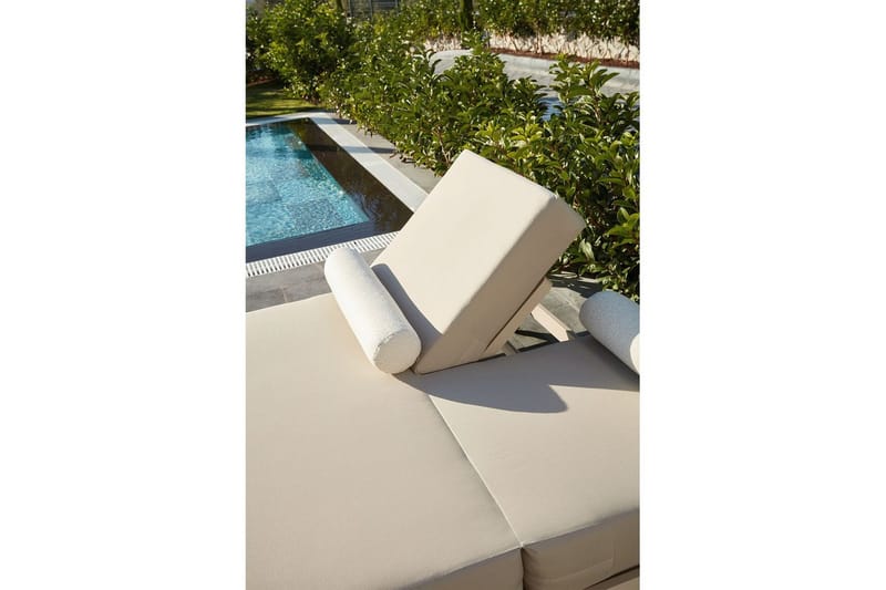 Malkiat Solstol 150x212 cm - Beige - Utemöbler & utemiljö - Utestol & trädgårdsstol - Solstol