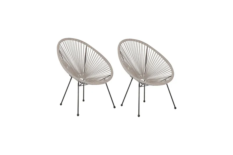 Maniwaki Utefåtölj - Grå/Svart - Utemöbler & utemiljö - Utestol & trädgårdsstol - Utefåtölj & loungefåtölj