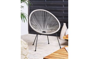 Maniwaki Utefåtölj - Grå/Svart - Utemöbler & utemiljö - Utestol & trädgårdsstol - Utefåtölj & loungefåtölj