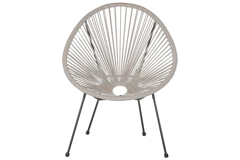 Maniwaki Utefåtölj - Grå/Svart - Utemöbler & utemiljö - Utestol & trädgårdsstol - Utefåtölj & loungefåtölj