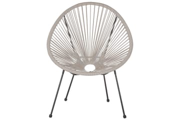 Maniwaki Utefåtölj - Grå/Svart - Utemöbler & utemiljö - Utestol & trädgårdsstol - Utefåtölj & loungefåtölj