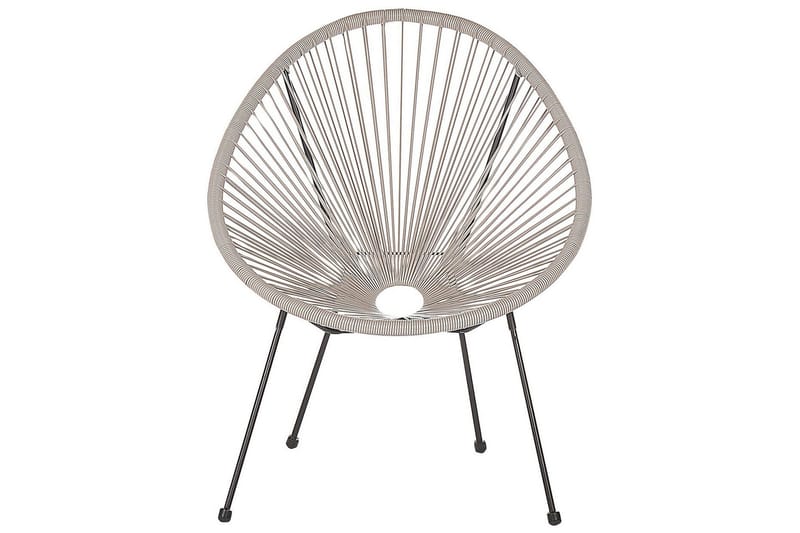 Maniwaki Utefåtölj - Grå/Svart - Utemöbler & utemiljö - Utestol & trädgårdsstol - Utefåtölj & loungefåtölj