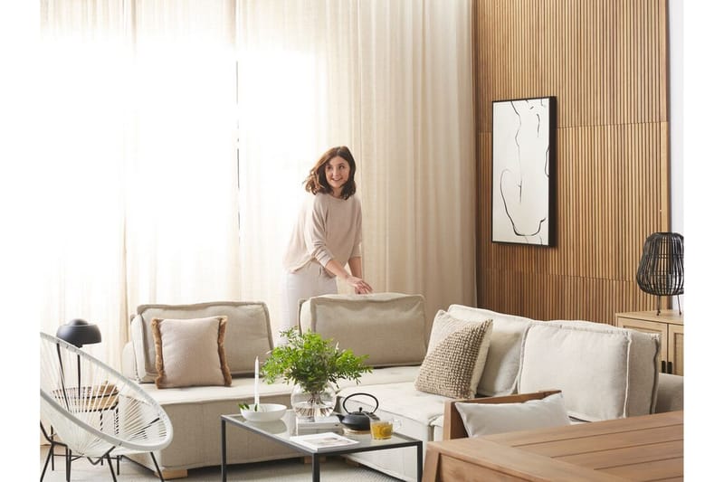 Maniwaki Utefåtölj - Vit/Svart - Utemöbler & utemiljö - Utestol & trädgårdsstol - Utefåtölj & loungefåtölj