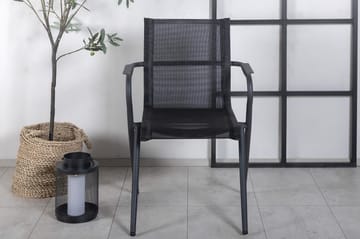 Alina Matstol Utomhus - Svart - Utemöbler & utemiljö - Utestol & trädgårdsstol - Matstol & karmstol utomhus