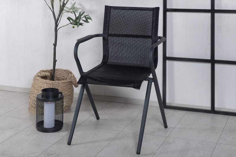 Alina Matstol Utomhus - Svart - Utemöbler & utemiljö - Utestol & trädgårdsstol - Matstol & karmstol utomhus