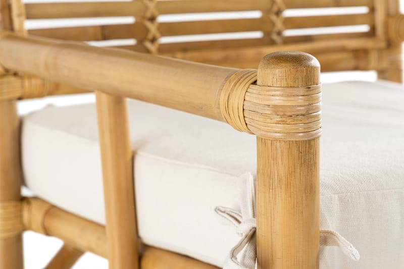 Alvimia Utefåtölj m Dyna - Natur/Vit - Utemöbler & utemiljö - Utestol & trädgårdsstol - Matstol & karmstol utomhus