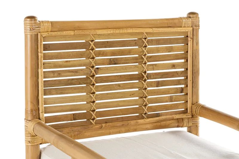 Alvimia Utefåtölj m Dyna - Natur/Vit - Utemöbler & utemiljö - Utestol & trädgårdsstol - Matstol & karmstol utomhus