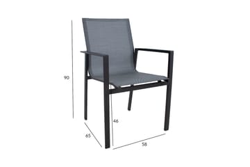 Amalfi Utestol Grå - Utemöbler & utemiljö - Utestol & trädgårdsstol - Matstol & karmstol utomhus