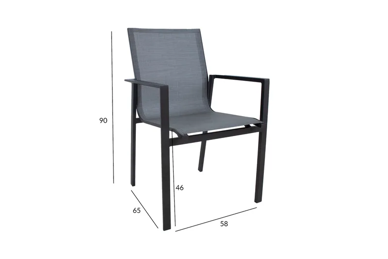Amalfi Utestol Grå - Utemöbler & utemiljö - Utestol & trädgårdsstol - Matstol & karmstol utomhus