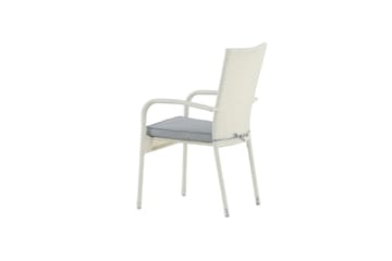 Anna Karmstol Utomhus Stapelbar - Vit - Utemöbler & utemiljö - Utestol & trädgårdsstol - Matstol & karmstol utomhus