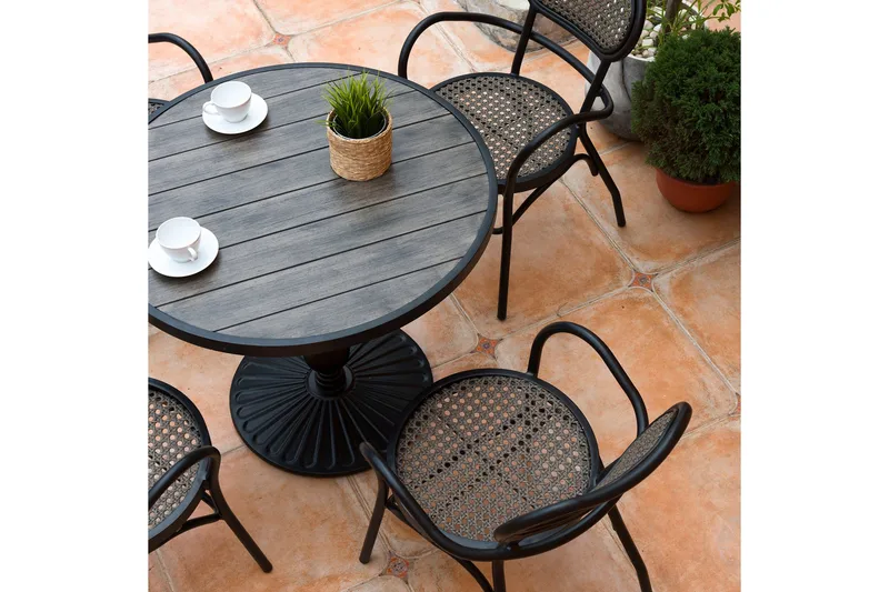 Bolgheri Utestol Brun/Svart - Utemöbler & utemiljö - Utestol & trädgårdsstol - Matstol & karmstol utomhus