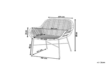 Canora Trädgårdsstol 51 cm - Svart - Utemöbler & utemiljö - Utestol & trädgårdsstol - Matstol & karmstol utomhus