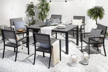 Como Trädgårdsstol 6 St 55 cm - Svart - Utemöbler & utemiljö - Utestol & trädgårdsstol - Matstol & karmstol utomhus