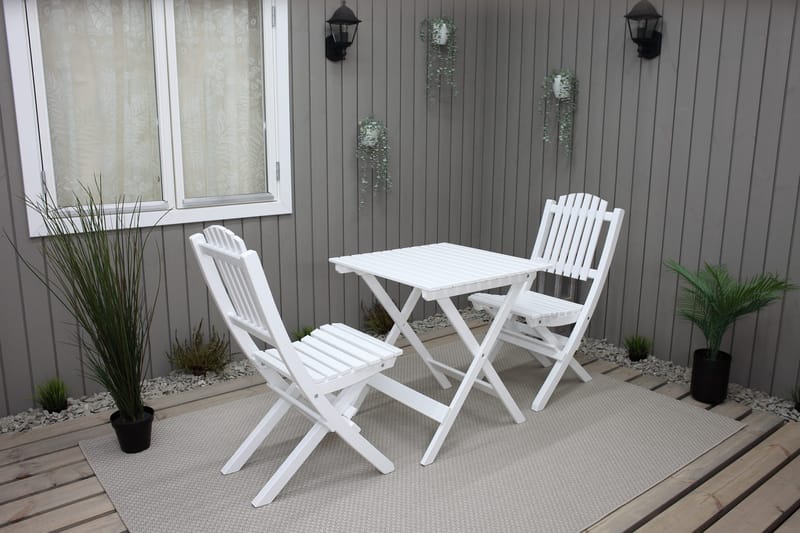 Delpino Klappstol Utomhus - Vit - Utemöbler & utemiljö - Utestol & trädgårdsstol - Matstol & karmstol utomhus