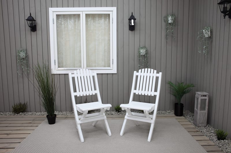 Delpino Klappstol Utomhus - Vit - Utemöbler & utemiljö - Utestol & trädgårdsstol - Matstol & karmstol utomhus