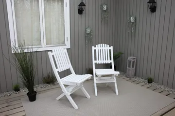 Delpino Klappstol Utomhus - Vit - Utemöbler & utemiljö - Utestol & trädgårdsstol - Matstol & karmstol utomhus