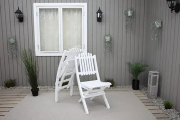 Delpino Klappstol Utomhus - Vit - Utemöbler & utemiljö - Utestol & trädgårdsstol - Matstol & karmstol utomhus