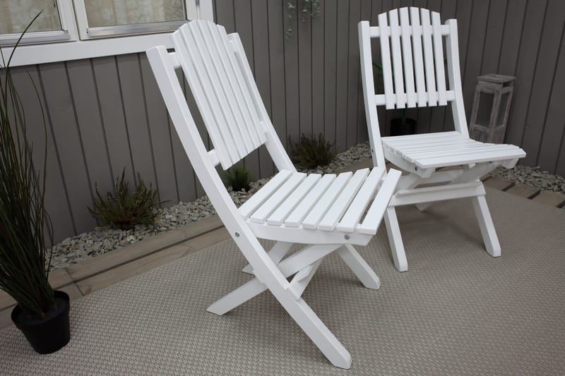 Delpino Klappstol Utomhus - Vit - Utemöbler & utemiljö - Utestol & trädgårdsstol - Matstol & karmstol utomhus