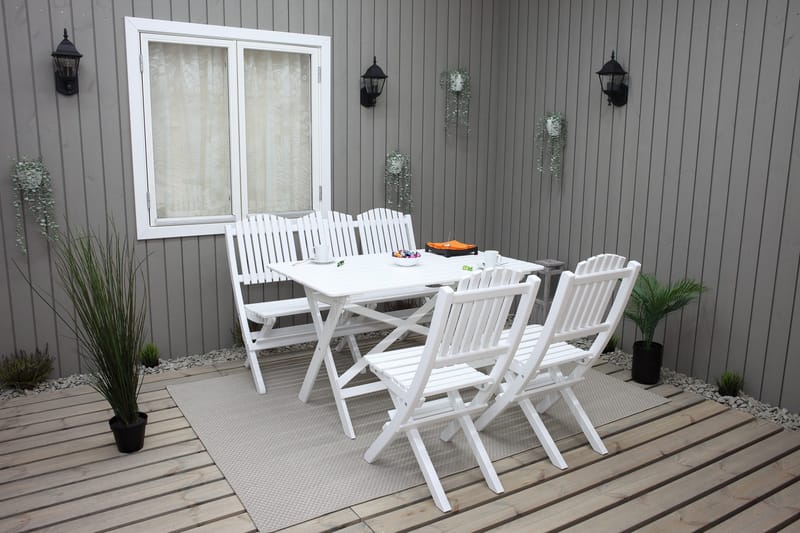 Delpino Klappstol Utomhus - Vit - Utemöbler & utemiljö - Utestol & trädgårdsstol - Matstol & karmstol utomhus