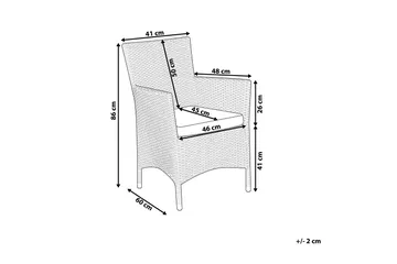 Galar Trädgårdsstol 2-pack - Vit - Utemöbler & utemiljö - Utestol & trädgårdsstol - Matstol & karmstol utomhus