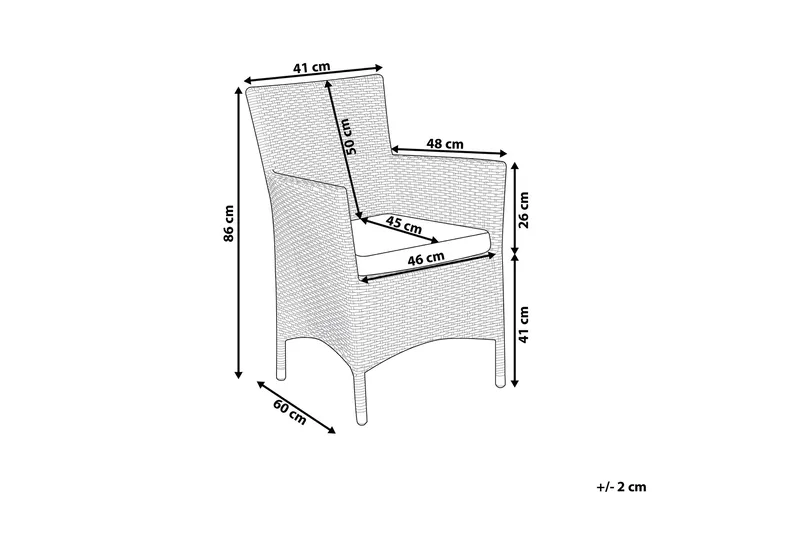 Galar Trädgårdsstol 2-pack - Vit - Utemöbler & utemiljö - Utestol & trädgårdsstol - Matstol & karmstol utomhus