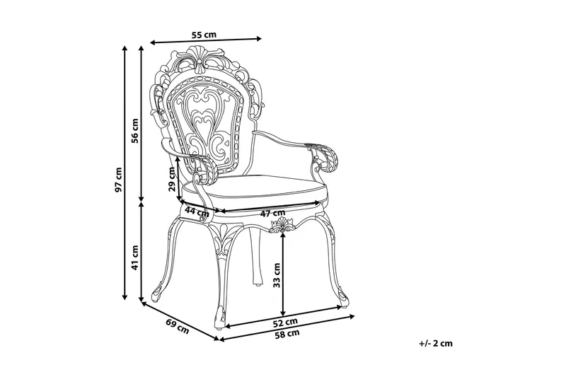 Getafe Trädgårdsstol 2-pack - Brun - Utemöbler & utemiljö - Utestol & trädgårdsstol - Matstol & karmstol utomhus