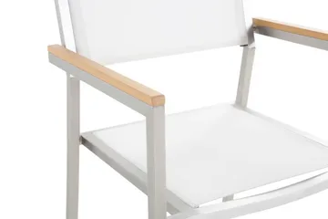 Grosseto Trädgårdsstol 6 St 58 cm - Vit - Utemöbler & utemiljö - Utestol & trädgårdsstol - Matstol & karmstol utomhus