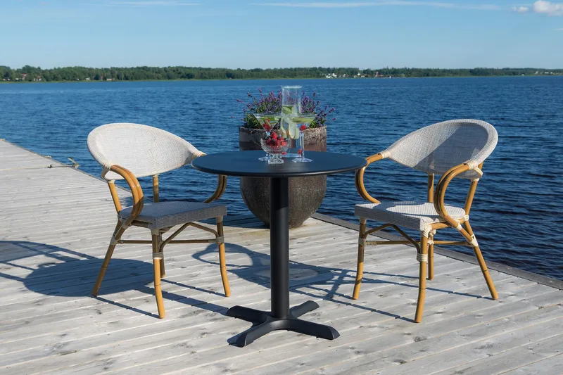 Hillerstorp Caféstol - Grå - Utemöbler & utemiljö - Utestol & trädgårdsstol - Matstol & karmstol utomhus