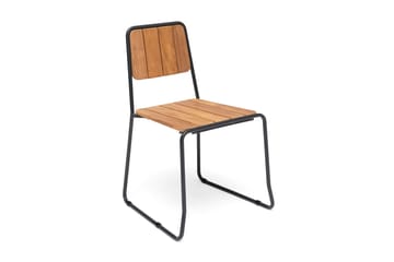Hillerstorp Oas Utestol 2-pack Furu/Vit - Hillerstorp - Utemöbler & utemiljö - Utestol & trädgårdsstol - Matstol & karmstol utomhus