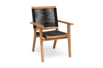 Karmstol Utomhus Ardernäs Trä/Svart - Hillerstorp - Utemöbler & utemiljö - Utestol & trädgårdsstol - Matstol & karmstol utomhus