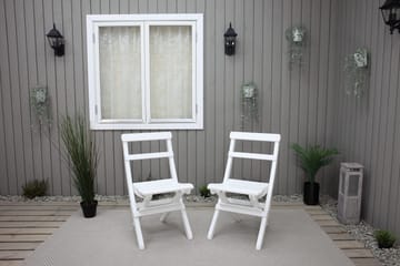 Larios Klappstol Utomhus - Vit - Utemöbler & utemiljö - Utestol & trädgårdsstol - Matstol & karmstol utomhus