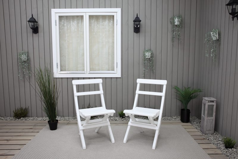 Larios Klappstol Utomhus - Vit - Utemöbler & utemiljö - Utestol & trädgårdsstol - Matstol & karmstol utomhus
