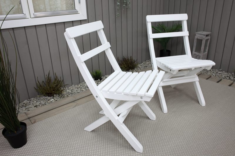 Larios Klappstol Utomhus - Vit - Utemöbler & utemiljö - Utestol & trädgårdsstol - Matstol & karmstol utomhus