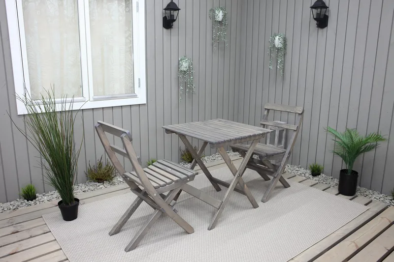 Larios Matstol Utomhus - Grå - Utemöbler & utemiljö - Utestol & trädgårdsstol - Matstol & karmstol utomhus