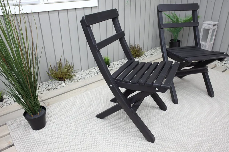 Larios Matstol Utomhus - Svart - Utemöbler & utemiljö - Utestol & trädgårdsstol - Matstol & karmstol utomhus