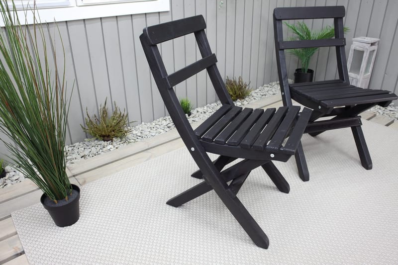Larios Matstol Utomhus - Svart - Utemöbler & utemiljö - Utestol & trädgårdsstol - Matstol & karmstol utomhus