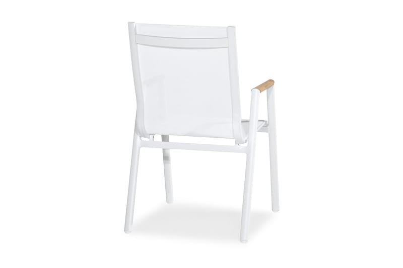 Las Karmstol Utomhus Vegas - Vit/beige - Utemöbler & utemiljö - Utestol & trädgårdsstol - Matstol & karmstol utomhus