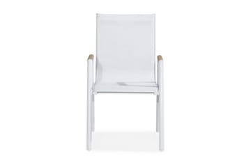 Las Karmstol Utomhus Vegas - Vit/beige - Utemöbler & utemiljö - Utestol & trädgårdsstol - Matstol & karmstol utomhus