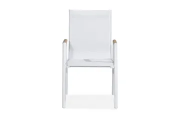 Las Vegas Karmstol Utomhus - Vit/beige - Utemöbler & utemiljö - Utestol & trädgårdsstol - Matstol & karmstol utomhus