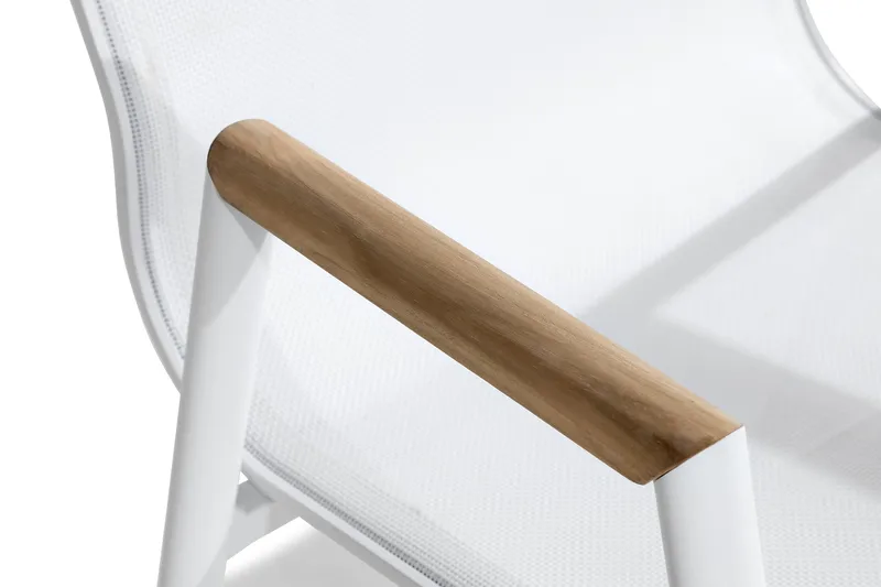 Las Vegas Karmstol Utomhus - Vit/beige - Utemöbler & utemiljö - Utestol & trädgårdsstol - Matstol & karmstol utomhus