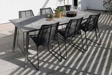 Liljearp Matstol Utomhus Svart - Hillerstorp - Utemöbler & utemiljö - Utestol & trädgårdsstol - Matstol & karmstol utomhus