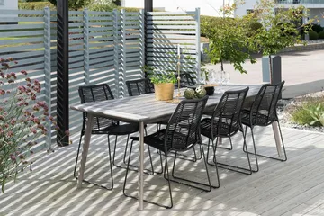 Liljearp Matstol Utomhus Svart - Hillerstorp - Utemöbler & utemiljö - Utestol & trädgårdsstol - Matstol & karmstol utomhus